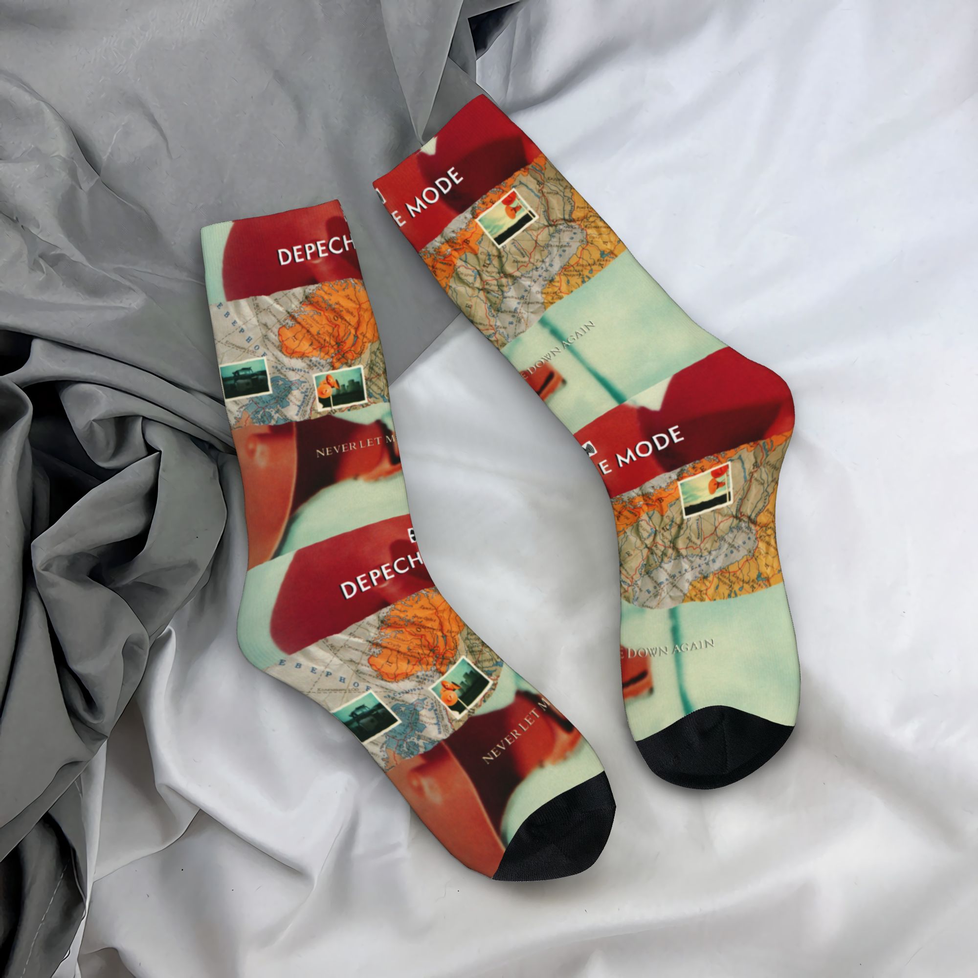Dress Sock Men - 커스텀 D-Depeche 쿨 모드 전자 록