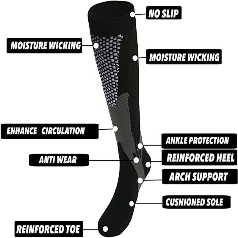 크기 S-XXL 3 쌍 팩/양말 압축 양말 의료 부종  - Compression Sock Medical 리뷰 및 가격