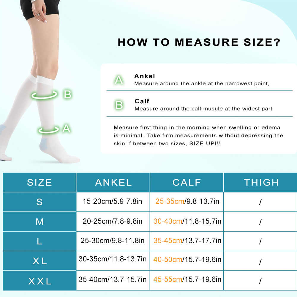 의료용 항혈전 테드 호스 1쌍 (15-20mmHg) | - Compression Sock Medical 리뷰 및 가격