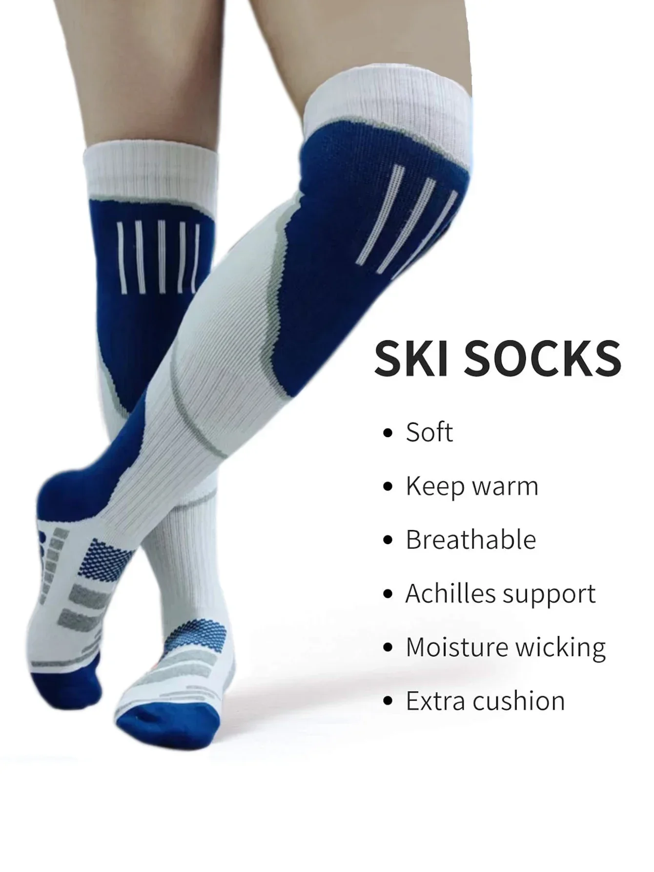 무릎까지 오는 압박 스포츠 양말, 두툼한 쿠션 처리,  - Athletic Sock Cushion 리뷰 및 가격