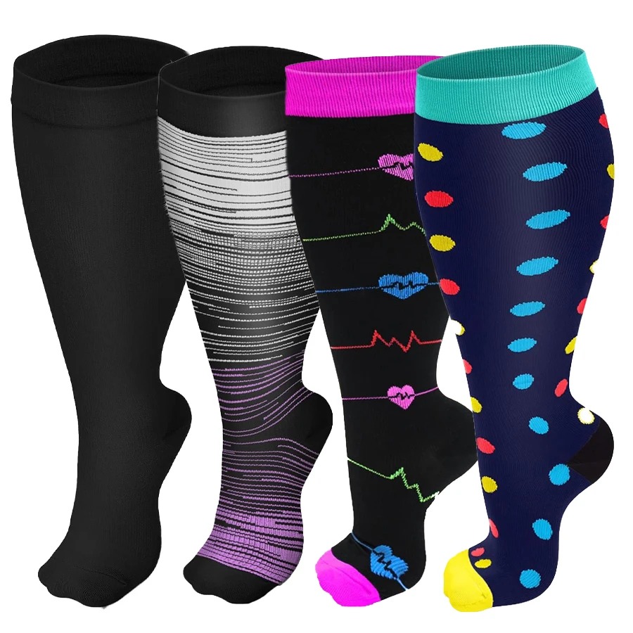 여성 남성용 플러스 사이즈 압박 양말, 특대형 와이드  - Compression Sleeve Calf 리뷰 및 가격